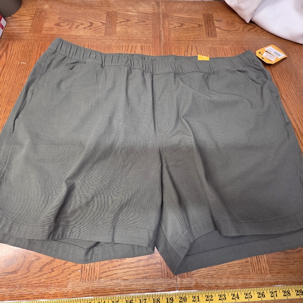 Carhartt Force Ripstop Work Shorts Green Womens Plus Size 3X 24/26 BS6199-W